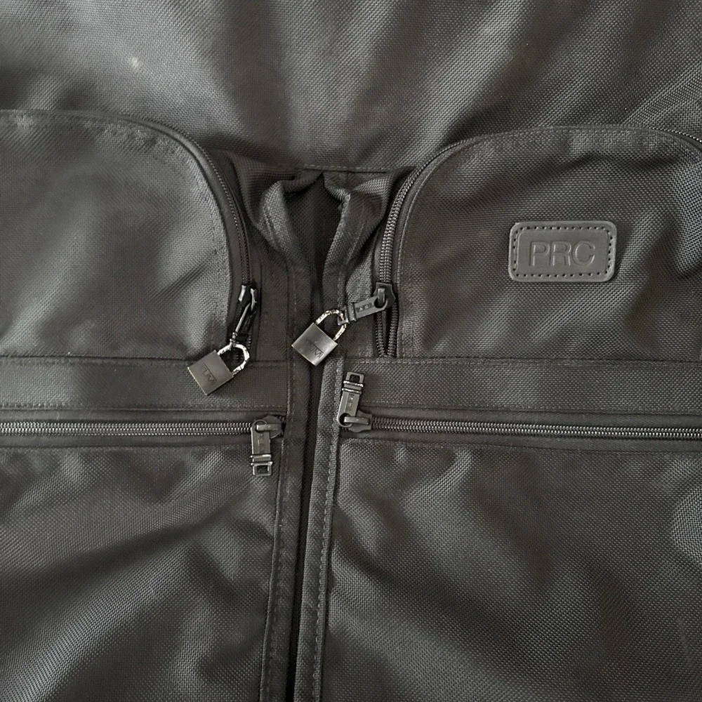 TUMI Black Ballistic Nylon Garment Bag Suiter Bi-Fold Carry-On Luggage